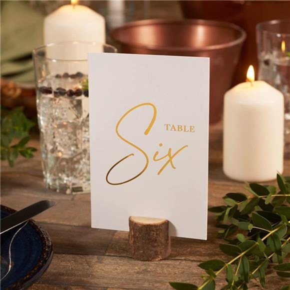 Wedding Table Numbers - Gold Table Numbers for Wedding Reception - Table Number - Picture 4 of 7